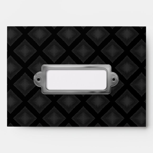 Velvet Diamonds (Charcoal) Envelopes (Front)