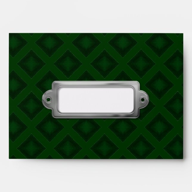 Velvet Diamonds (Green) Envelopes (Front)