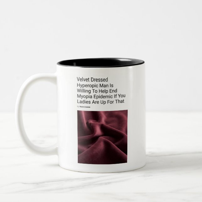 Velvet Dressed Hyperopic Man Mug - CRONEA (Left)