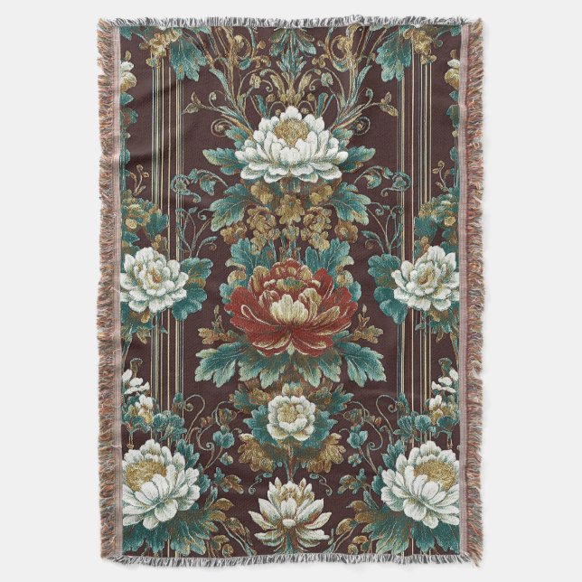 Velvet Dynasty Throw Blanket (Front Vertical)