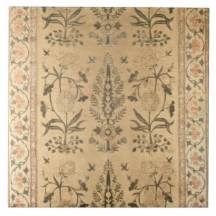 Velvet floor spread, Moghul, Shah Jahan period, 16 Tile