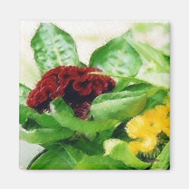 Velvet Floral Magnet (Front)
