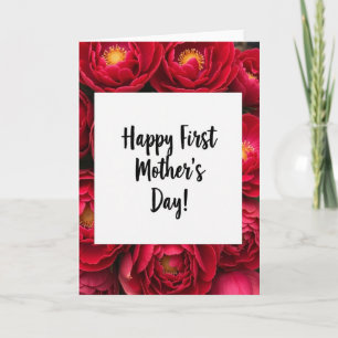 Velvet Floral Mothers Day Card