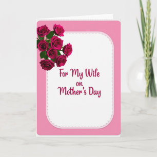 Velvet Fuchsia Mothers Day Card