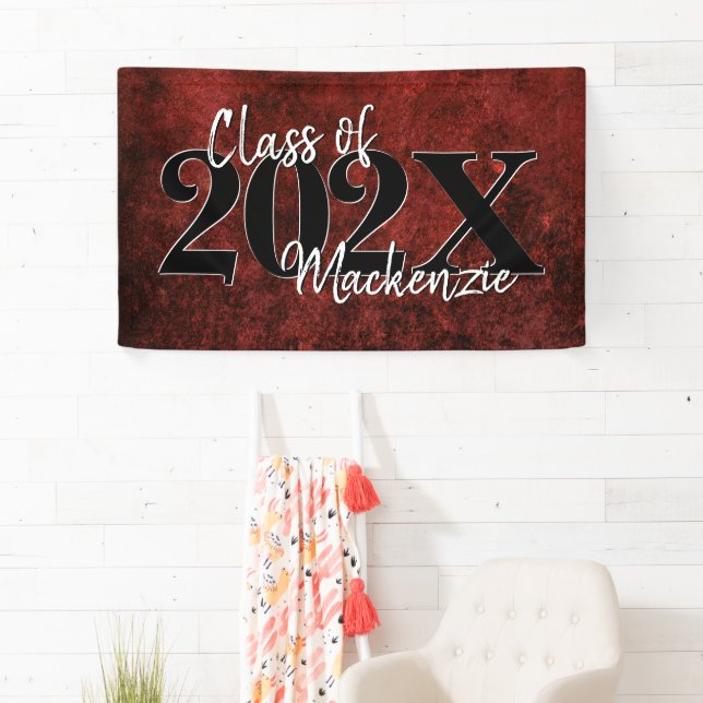 Velvet Grad | Ruby Red Crimson Jewel Tone Grunge Banner (Insitu)