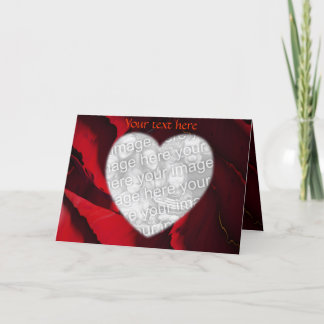 Velvet Heart of a Rose... Holiday Card