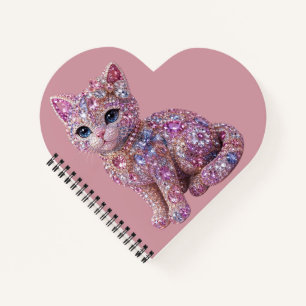 Velvet Night Cat Aesthetic Print Notebook