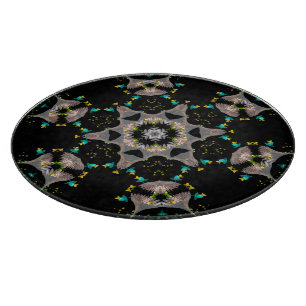 Velvet Night Kaleidoscope Cutting Board