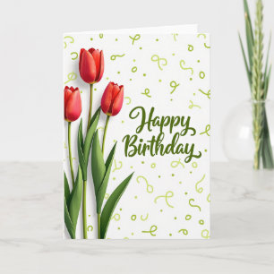 Velvet Petal Birthday Card