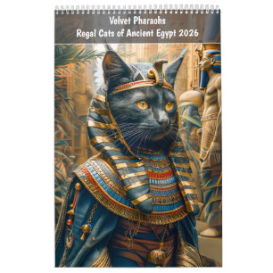 Velvet Pharaohs – Regal Cats of Ancient Egypt 2026 Calendar