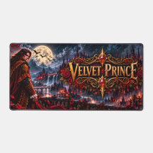 Velvet Prince Gothic Vampire Fantasy Deskmat