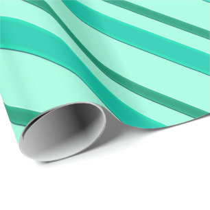 Velvet ribbons, turquoise and aqua wrapping paper