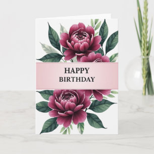 Velvet Rose Birthday Card
