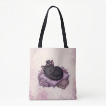 Velvet’s Dark Magic Cosy Black Cat Tote Bag