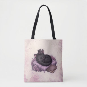 Velvet’s Dark Magic Cosy Black Cat Tote Bag