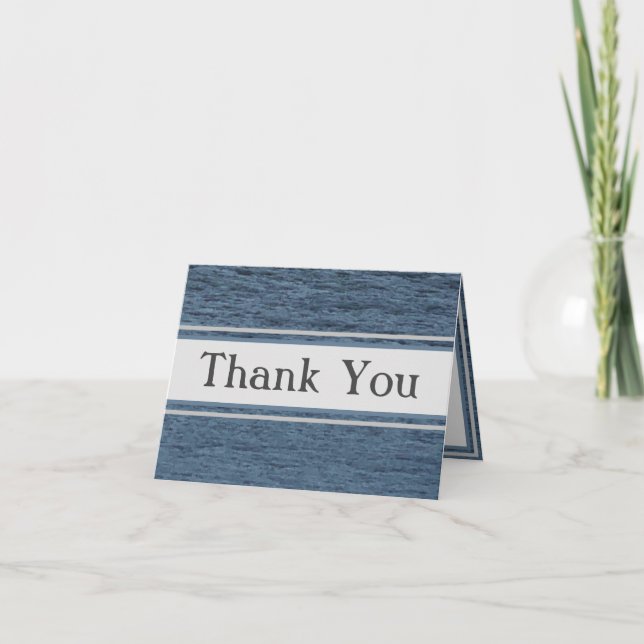 Velvet Seas Thank You Note Card (Front)
