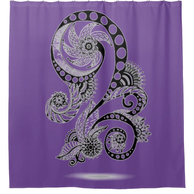 Velvet Shower Curtain (Front)