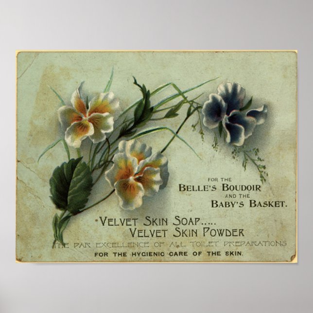 velvet skin soap poster (Front)