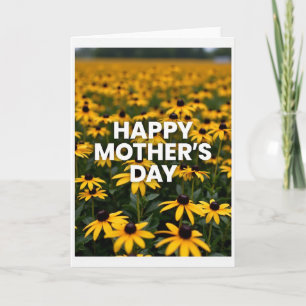 Velvet Sunflower Mothers Day Card
