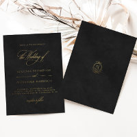 Velvet Texture Imitation & Gold Classy Wedding 