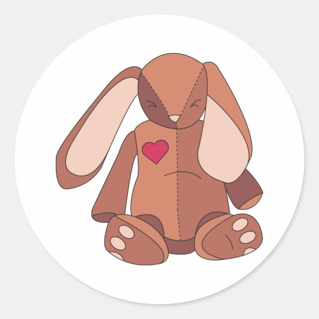 Velveteen Rabbit Classic Round Sticker (Front)