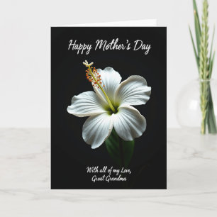 Velvety Black Mothers Day Card