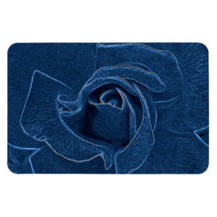 velvety blue rose magnet