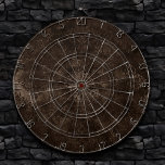 Velvety Bronze Damask | Brown Baroque Grunge Dartboard<br><div class="desc">90s Grunge, All Grown Up! Rich and sophisticated velvety baroque in a deep moody dusky hued jewel tone for a luxurious, dramatic, or edgy palette. This 90s inspired vintage grunge texture features a gorgeous unisex (yet feminine) abstract gradient that adds perfect pop of color. For customizations or other colors, please...</div>