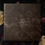 Velvety Bronze Damask | Brown Baroque Grunge Tile<br><div class="desc">90s Grunge, All Grown Up! Edgy and dramatic gothic-inspired dark velvety baroque damask in deep rich hued palette creates an opulent vintage crushed velvet texture. From the luxurious and sophisticated "Moody Jewel Tones" collection, this novelty modern contemporary mixed medium unisex (yet feminine) abstract effect adds perfect pop of dusky muted,...</div>
