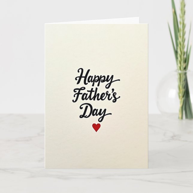 Velvety Fathers Day Card (Front)