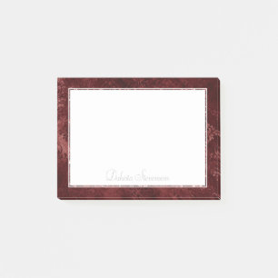 Velvety Henna Damask Crimson Red Grunge Baroque Post-it Notes