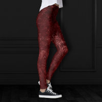 Velvety Henna Damask | Red Distressed Grunge