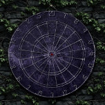 Velvety Midnight Damask | Indigo Purple Grunge Dartboard<br><div class="desc">90s Grunge, All Grown Up! Edgy and dramatic gothic-inspired dark velvety baroque damask in deep rich hued palette creates an opulent vintage crushed velvet texture. From the luxurious and sophisticated "Moody Jewel Tones" collection, this novelty modern contemporary mixed medium unisex (yet feminine) abstract effect adds perfect pop of dusky muted,...</div>