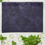 Velvety Midnight Damask | Indigo Purple Grunge Tea Towel<br><div class="desc">90s Grunge, All Grown Up! Edgy and dramatic gothic-inspired dark velvety baroque damask in deep rich hued palette creates an opulent vintage crushed velvet texture. From the luxurious and sophisticated "Moody Jewel Tones" collection, this novelty modern contemporary mixed medium unisex (yet feminine) abstract effect adds perfect pop of dusky muted,...</div>