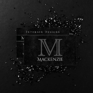 Velvety Onyx Damask   Black Vampy Grunge Baroque Business Card