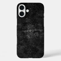 Velvety Onyx Damask | Black Vampy Grunge Baroque