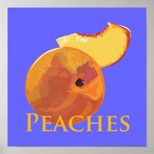 Velvety Peaches Poster