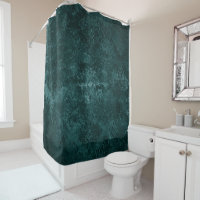 Velvety Teal Damask | Dark Green Grunge Baroque
