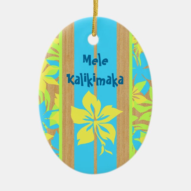 Velzyland Surfboard Ornament (Front)