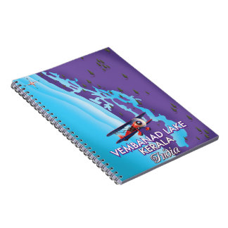 Vembanad Lake ,India travel poster Notebook