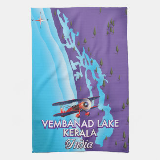 Vembanad Lake ,India travel poster Tea Towel