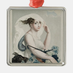 Vendemiaire , first month of Republican Calendar Metal Tree Decoration