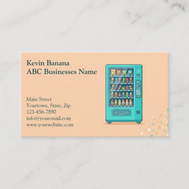 Vending Machine Business Card (Front)
