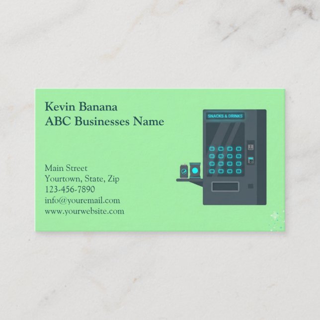Vending Machine Business Card (Front)