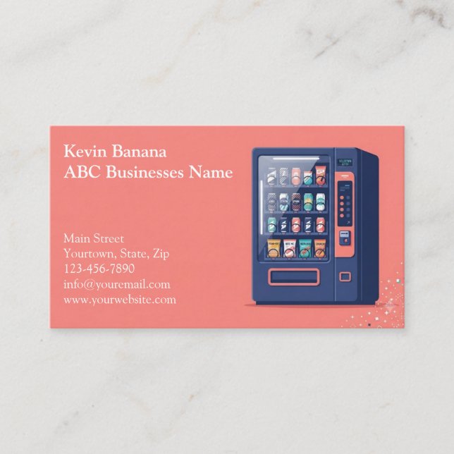 Vending Machine Business Card (Front)