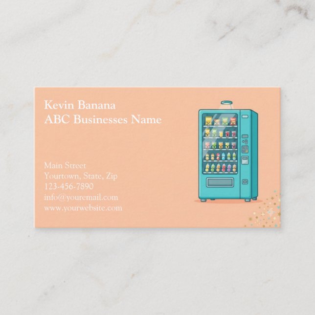 Vending Machine Business Card (Front)