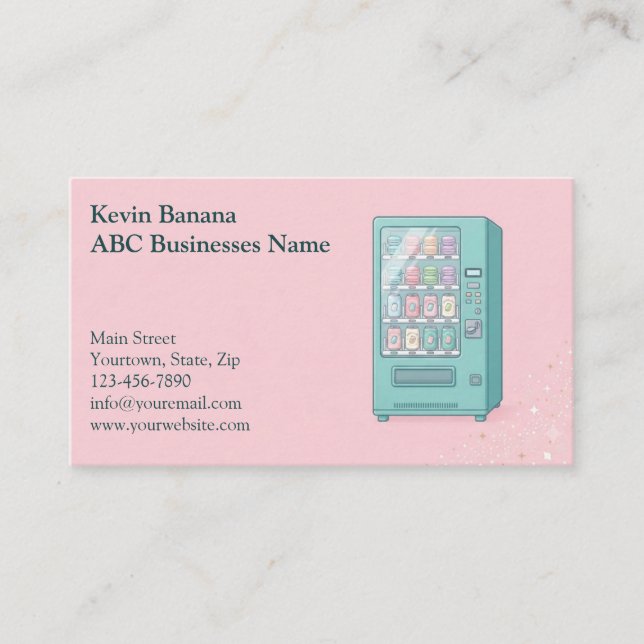 Vending Machine Business Card (Front)