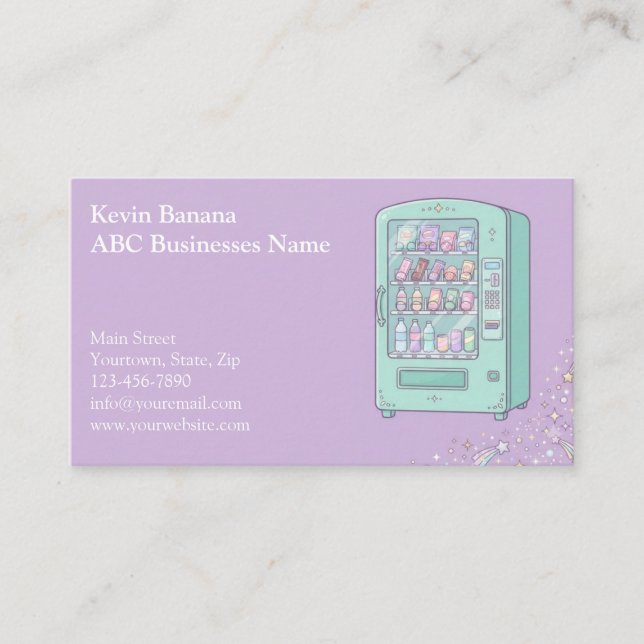 Vending Machine Business Card (Front)