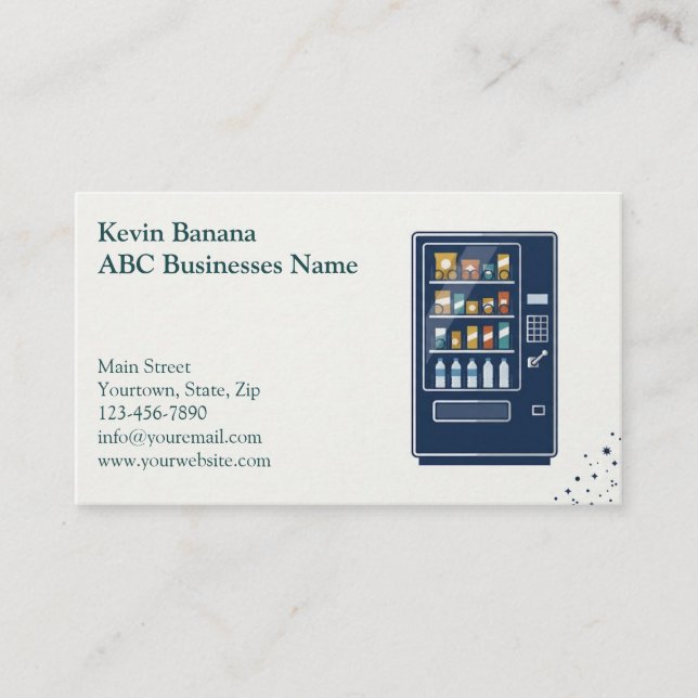 Vending Machine Business Card (Front)