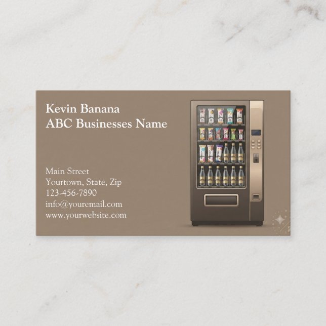 Vending Machine Business Card (Front)